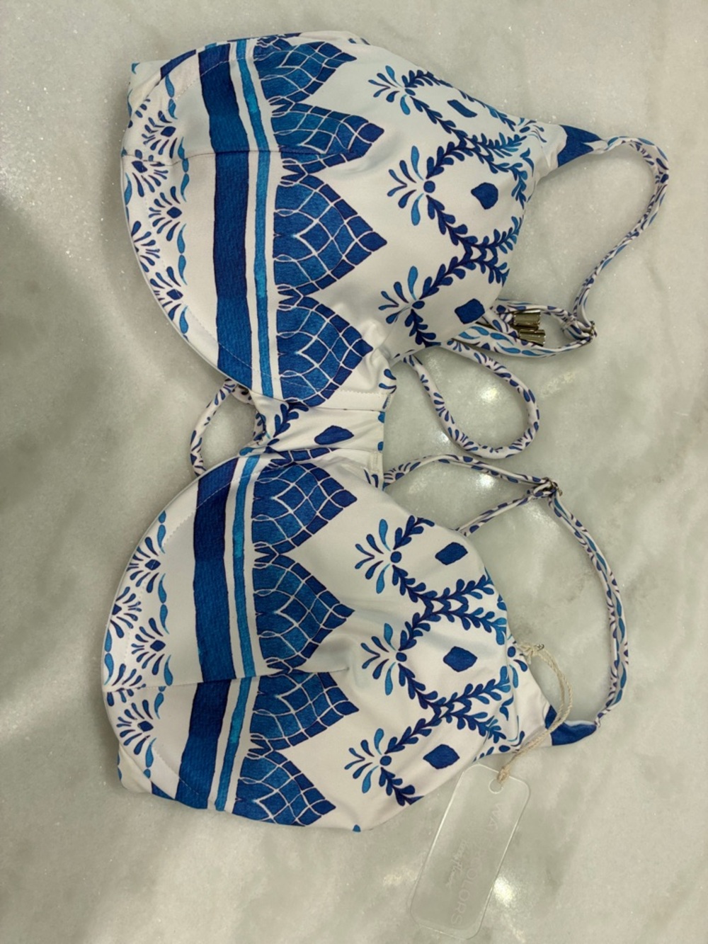 Kenny Flowers Blue & White Printed Bikini Set - Picture 2 of 5
